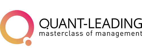 Logo QUANT-Leading. Q mit orange-gelben Verlauf